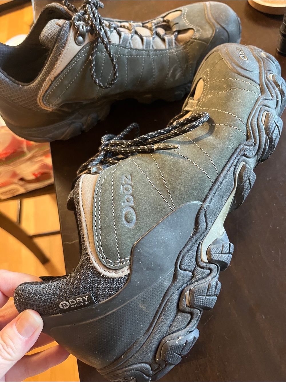 Oboz Men's Green Athletic Hiking Shoe - Waterproof Trail Performance